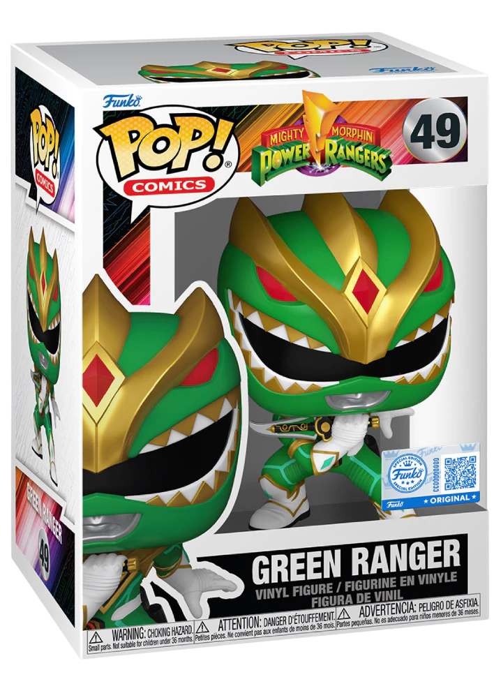 Funko Pop! TV: Mighty Morphin Power Rangers : Green Ranger #49 Entertainment Earth Exclusive