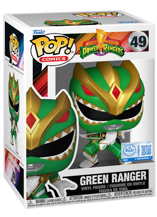 Funko Pop! TV: Mighty Morphin Power Rangers : Green Ranger #49 Entertainment Earth Exclusive