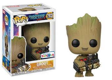 Funko Marvel Pop!  Guardians of the Galaxy 2 : Groot #263 Toys r Us Exclusive with bomb