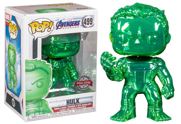 FUNKO POP! Marvel:  Incredible Hulk #499 green Chrome  Shared Exclusive Avengers Endgame
