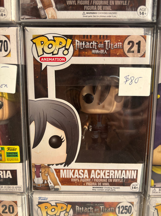 Anime Funko Pop!  Attack on Titan : Mikasa Ackermann #21