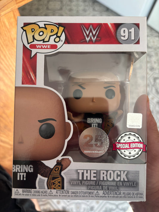 WWE Funko Pop : WWE - Rock #91 Shared Exclusive WWF