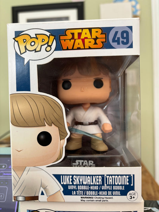 Star Wars Pop! Star Wars Pop! Luke Skywalker #49 Tatooine Blue box