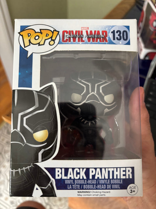 Funko Marvel Pop!  Captain America Civil War : Black Panther #130