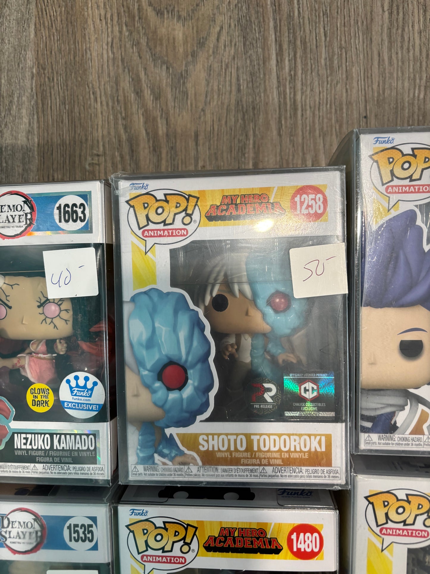 Funko Pop : My Hero Academia : Shoto Todoroki #1258 Chalice Collectibles Exclusive Pr Sticker