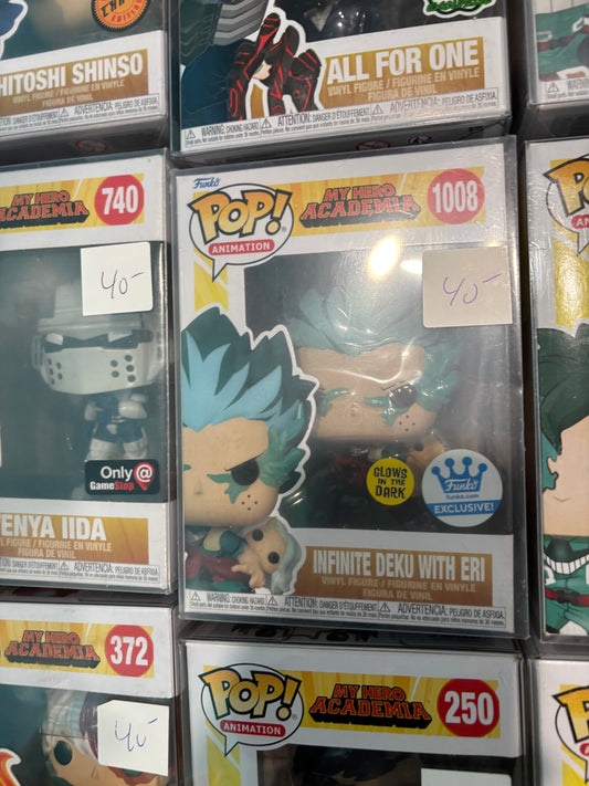 Funko! Pop Animation: My Hero Academia - Infinite Deku with Eri #1008 GID Funko Store Exclusive