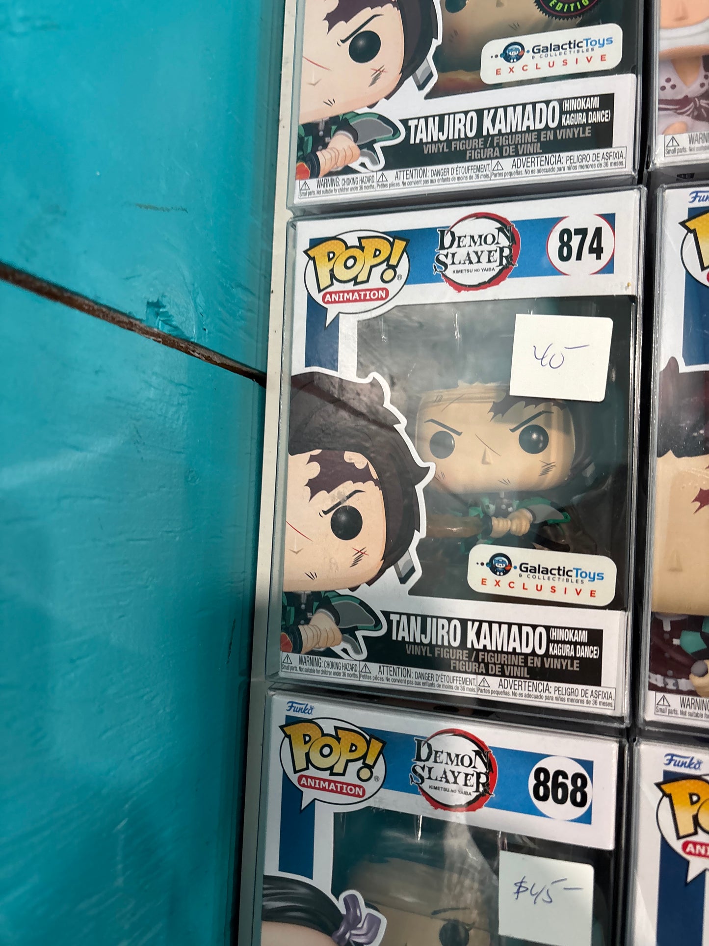 Funko Pop! Demon Slayer Tanjiro Kamado #874 hinokami kagura dance Galactic Toys Exclusive