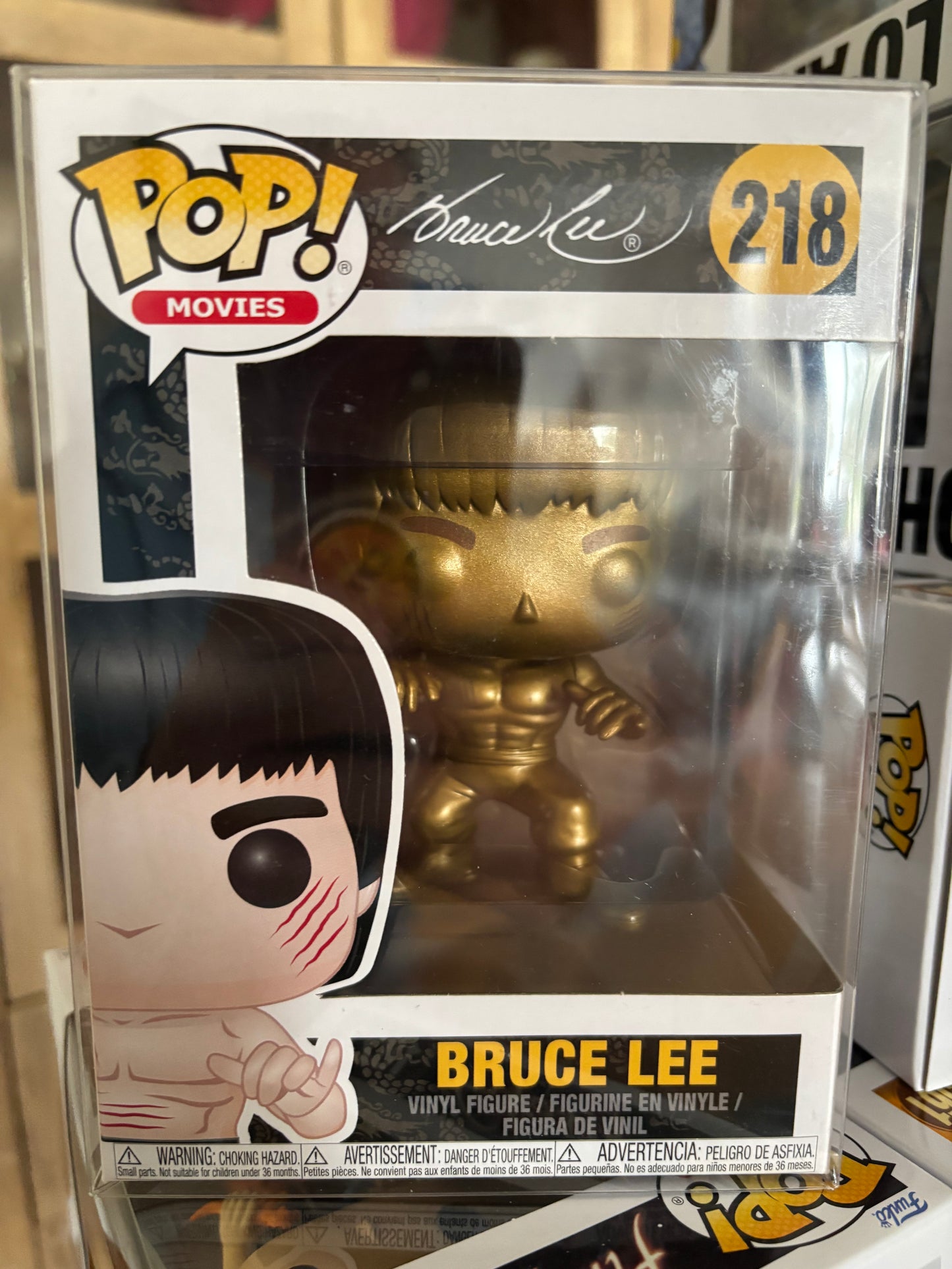 Bruce Lee Pop! Bruce Lee #218 Game of Death Gold (no Sticker