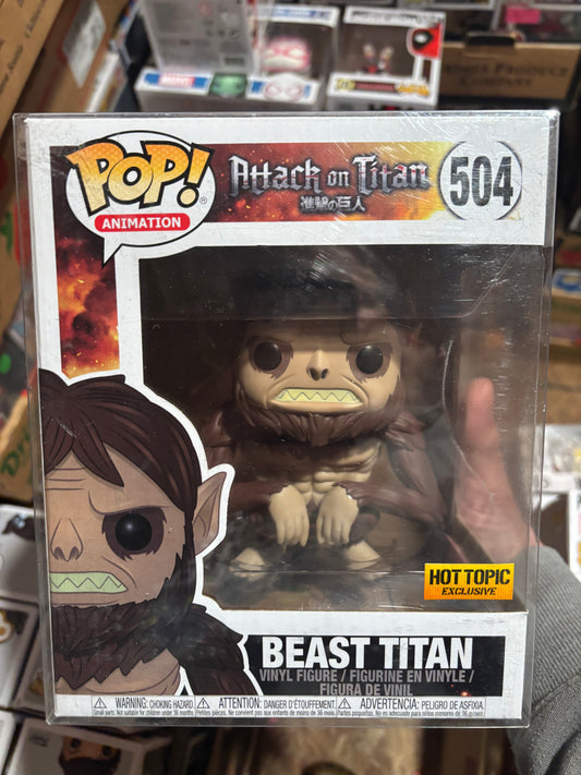 Attack on Titan Funko Pop!  Beast Titan #504 Hot topic Exclusive Deluxe
