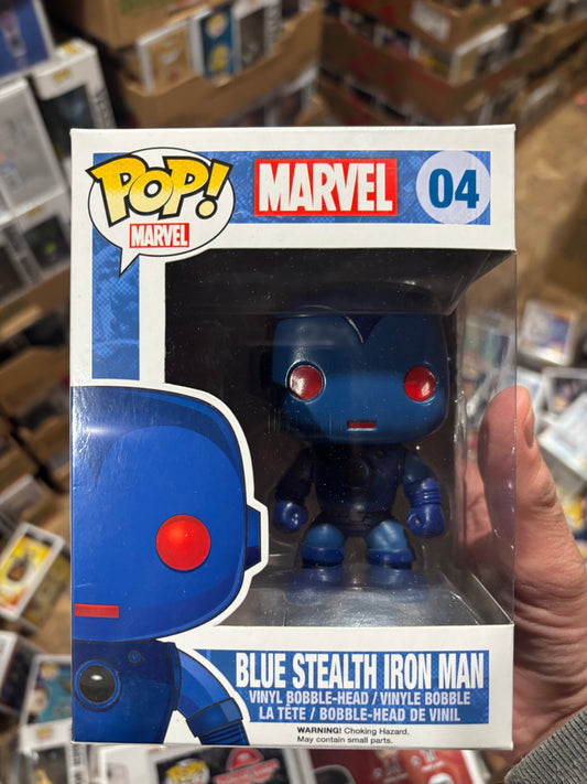 Marvel  Funko Pop!  Blue Stealth Iron Man #04