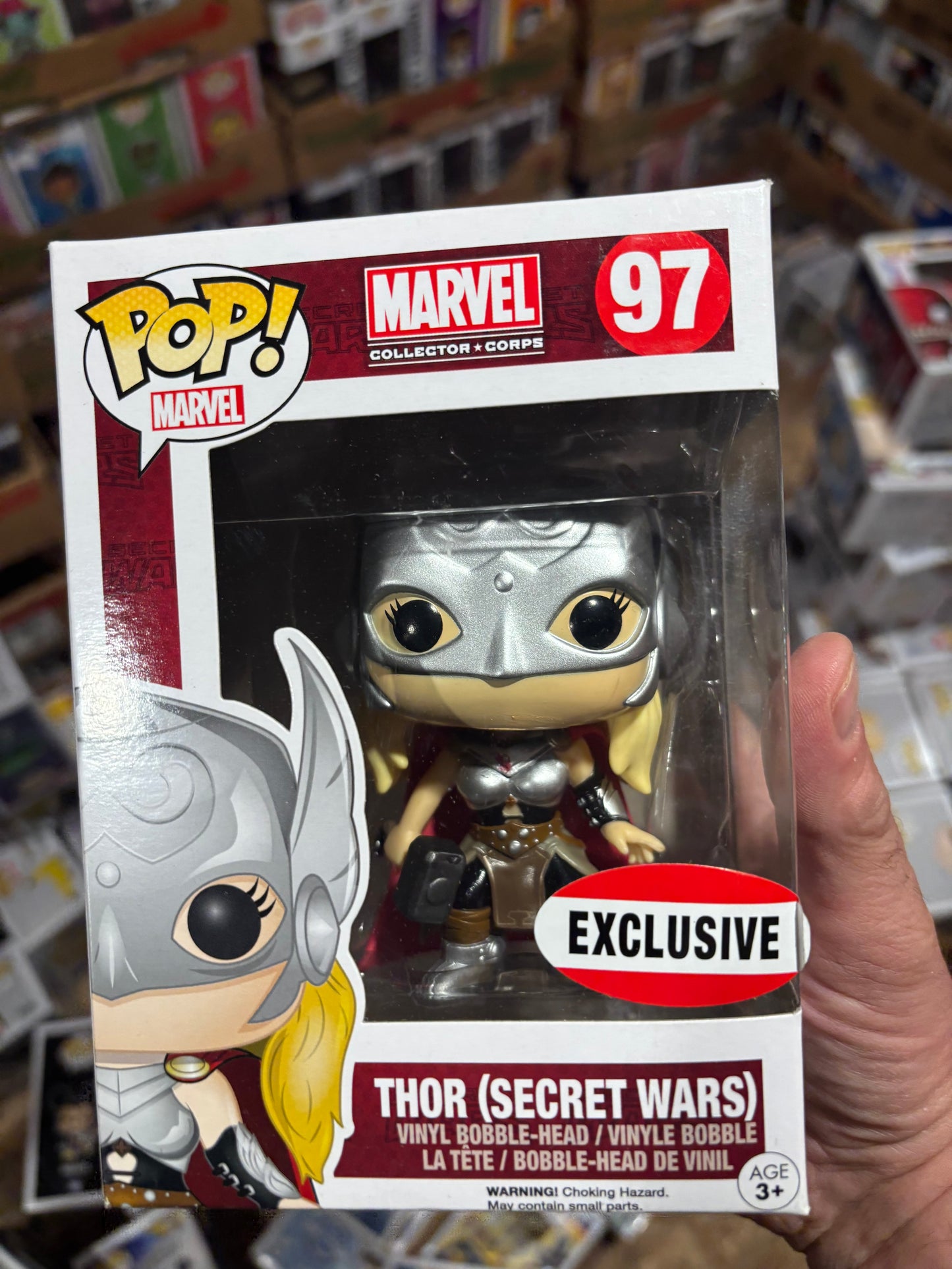 Funko Marvel Pop! : Thor #97 jane Secret Wars Marvel Collector Corps Exclusive