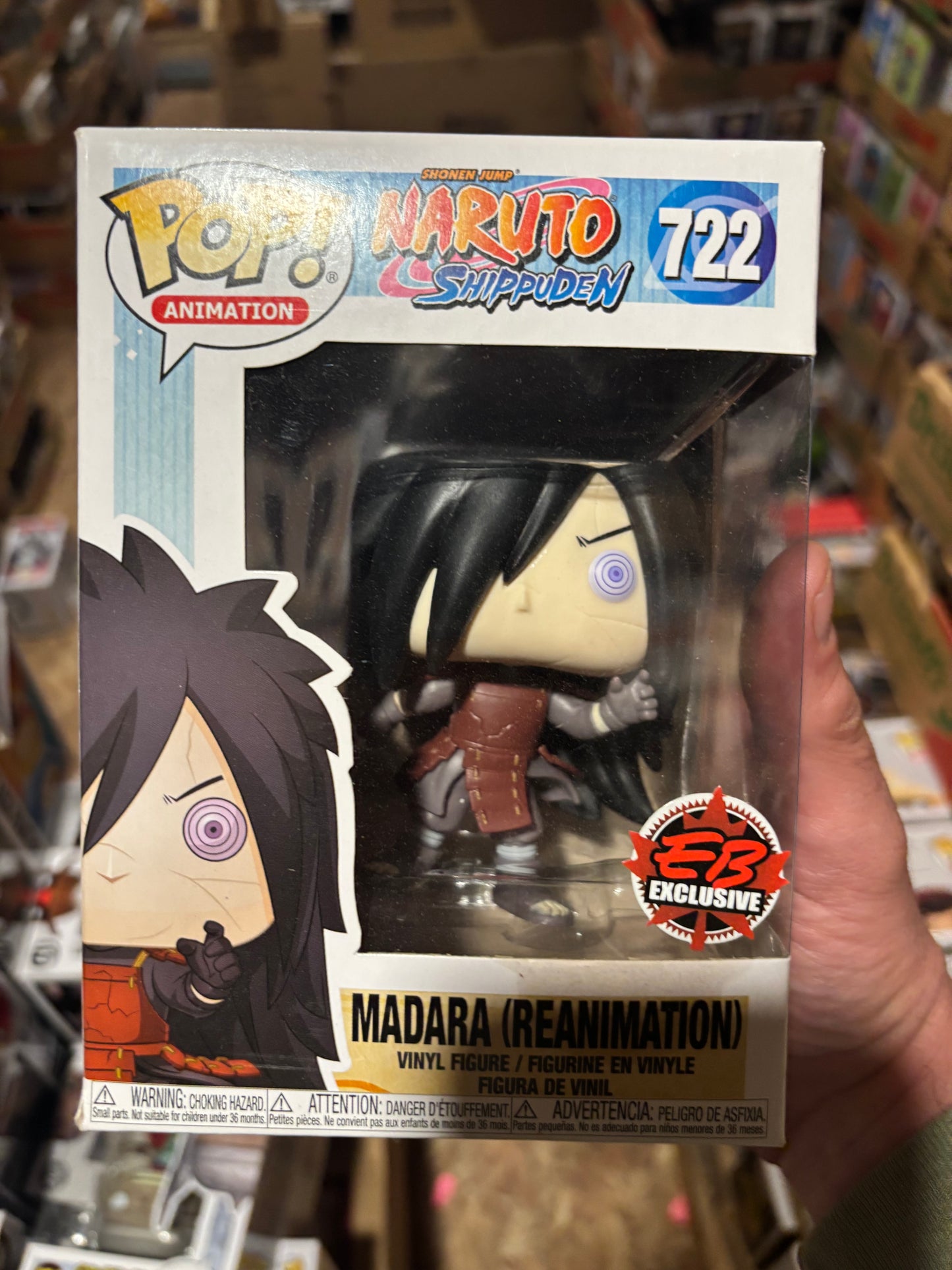 Funko Pop! Anime: Naruto: Madara Uchiha #722 Eb Games Exclusive