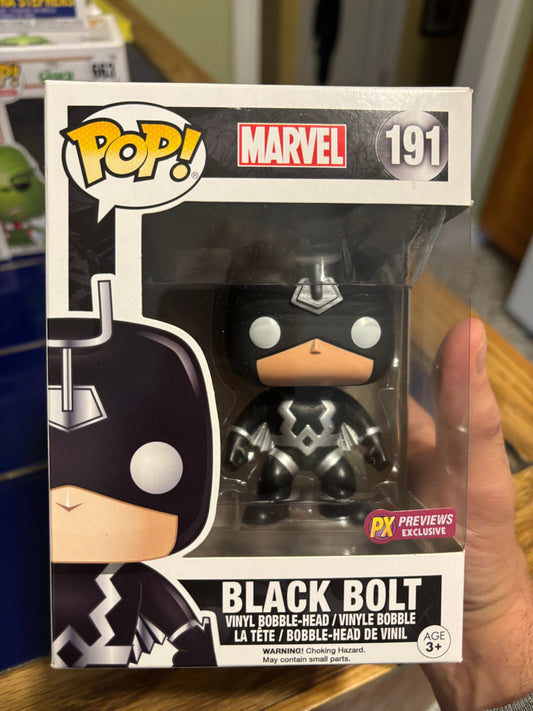 Funko Pop! Marvel :  Black Bolt #191 Px Previews Exclusive
