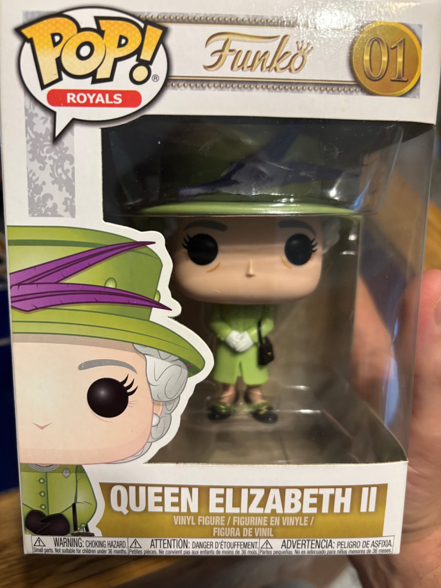 Funko Pop! Royal Family :  Queen Elizabeth 2 #01 II  Green Dress