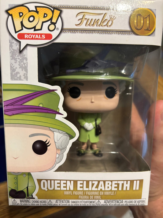 Funko Pop! Royal Family :  Queen Elizabeth 2 #01 II  Green Dress