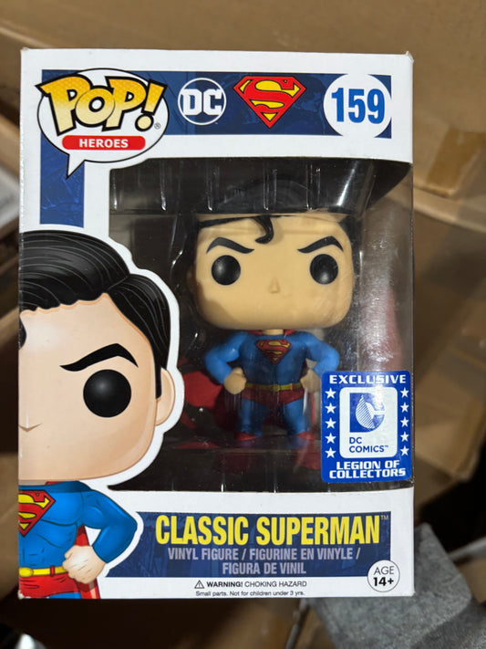 Dc Comics FUNKO POP!  Classic Superman #159 Legion of Collector Corps Exclusive