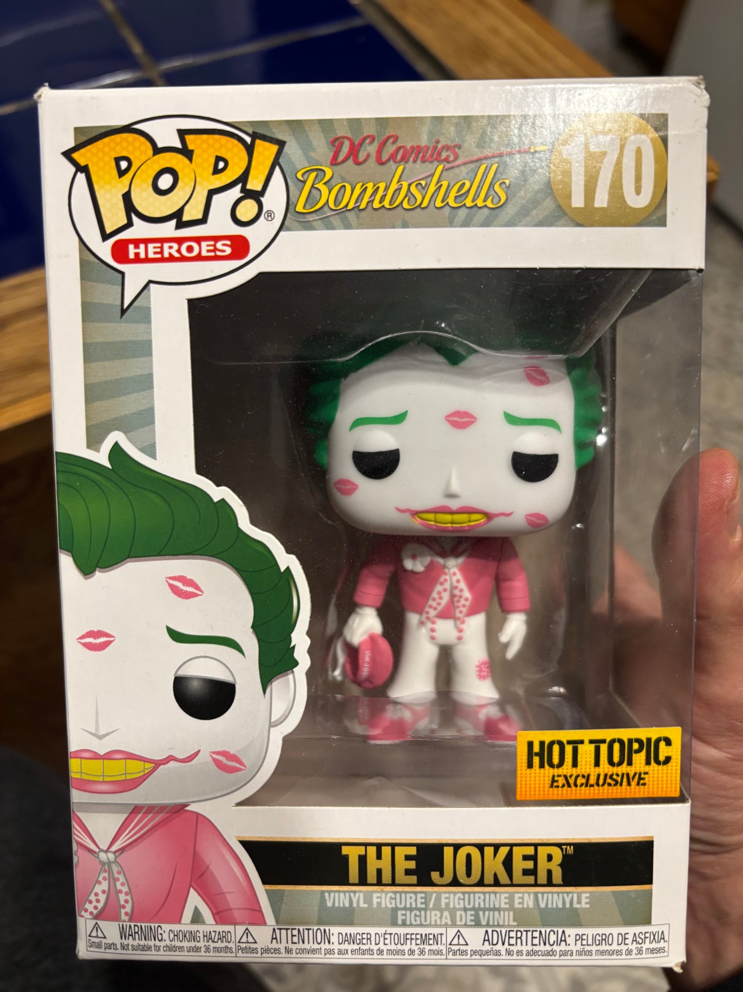 Funko Pop : DC:  dc Comics bombshells #170 The joker kisses\ #170 Hot topic exclusive batman