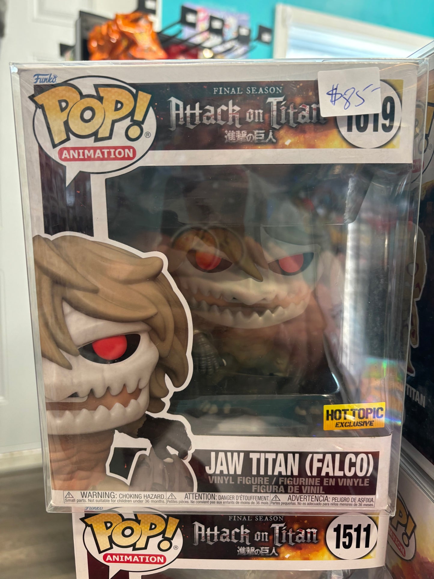 Funko Pop! Anime : Attack on Titan :Jaw Titan Falco #1619 Deluxe Hot Topic Exclusive