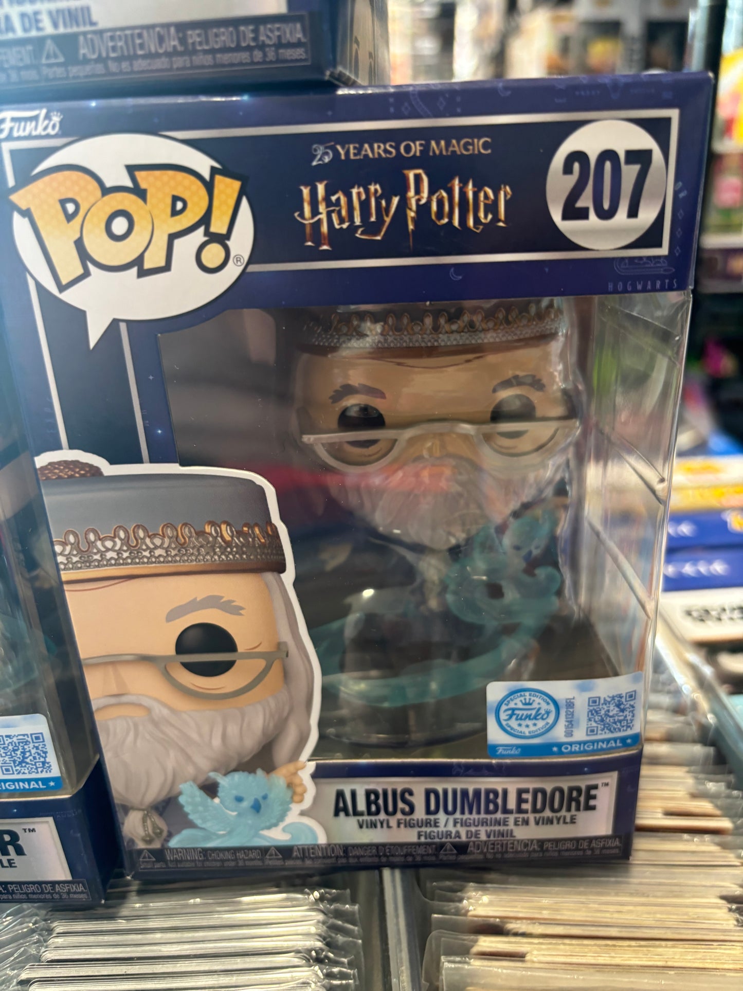 Harry Potter Pop! Albus Dumbledore #207 with Patronus   Funko Exclusive