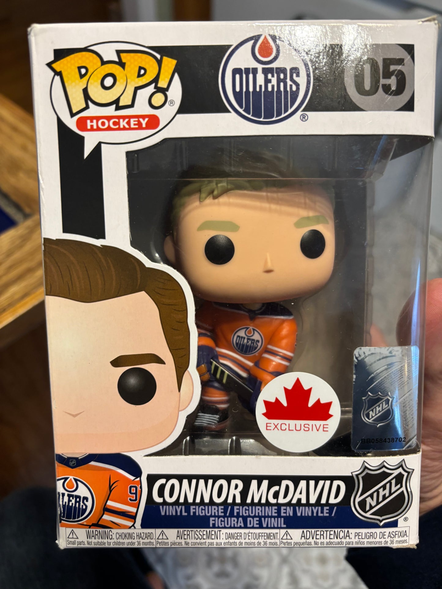 Nhl Funko Pop:  Connor Mcdavid #05  Edmonton Oilers third jersey orange