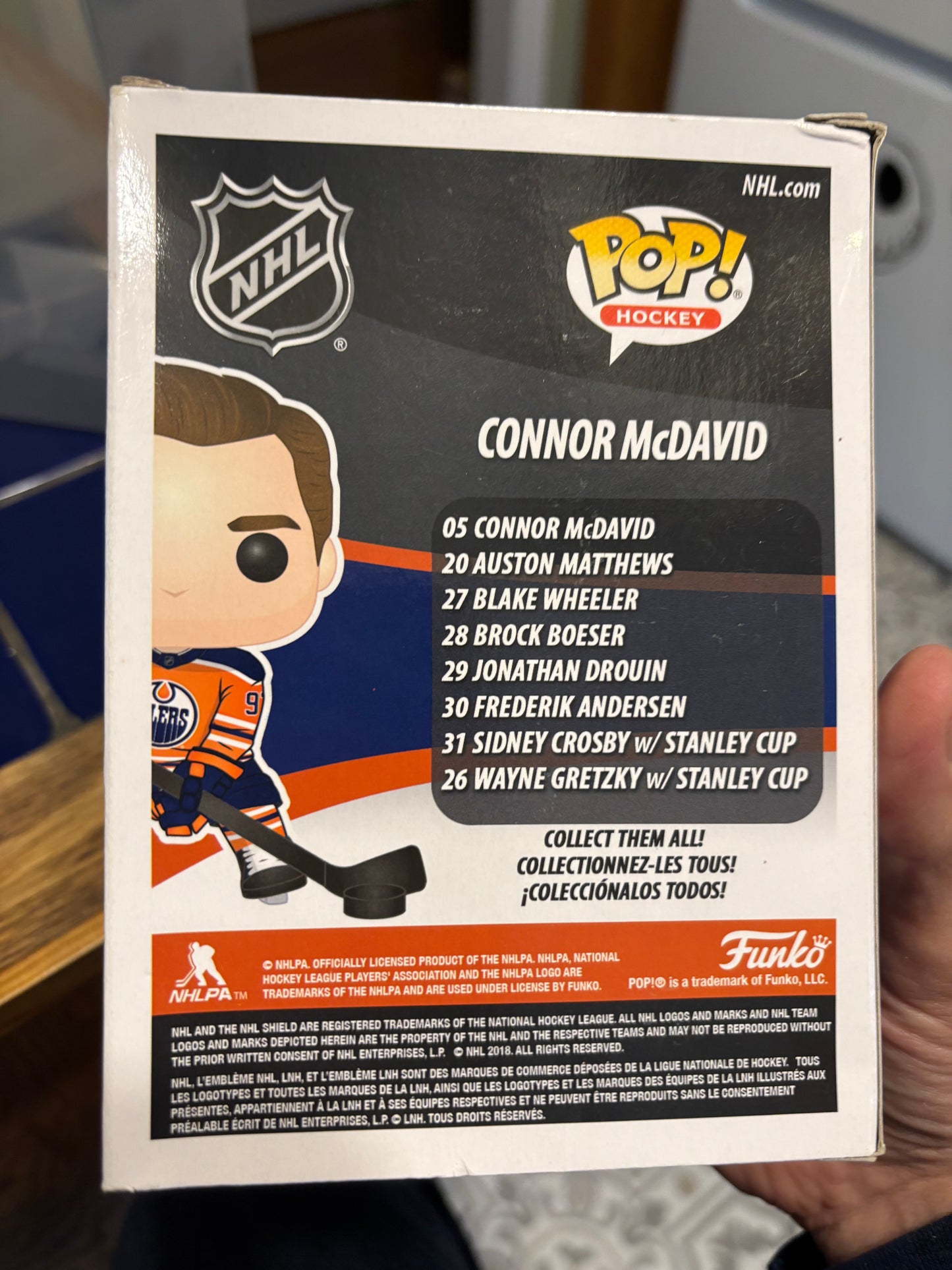 Nhl Funko Pop:  Connor Mcdavid #05  Edmonton Oilers third jersey orange