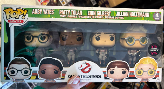Funko Pop! Ghostbusters 4 pack : abby yates patty tolan erin gilbert Jillian holtzmann HMV exclusive