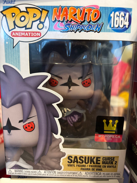 Funko Pop!  Naruto Shippuden : Sasuke Curse Mark 2 #1664 My pops Exclusive