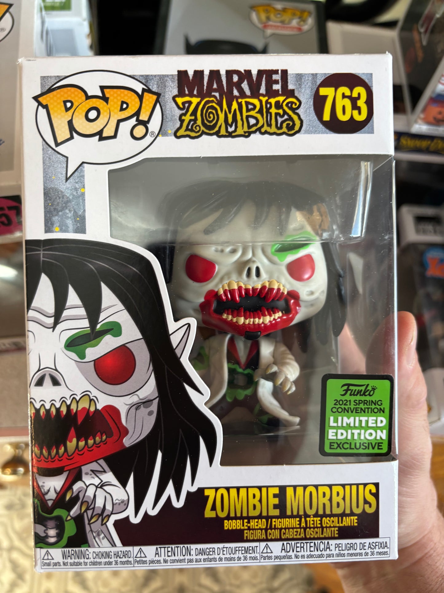 Funko Marvel Pop!  Zombies : Zombie Morbius #763 2021 Limited Exclusive