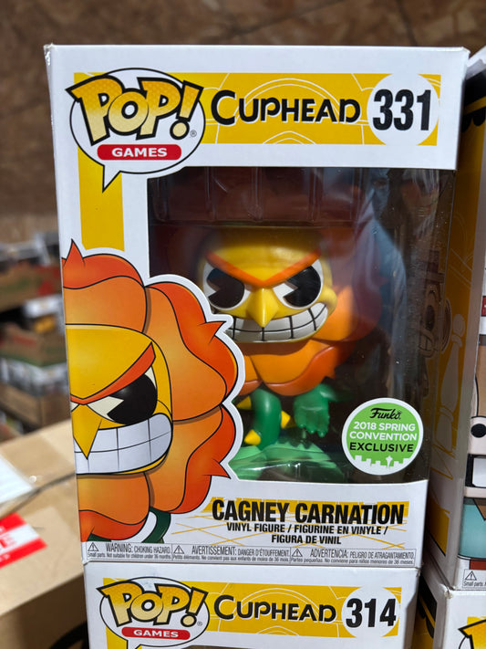 Funko Pop! Cuphead :  Cagney Carnation #331  2018 Spring Exclusive