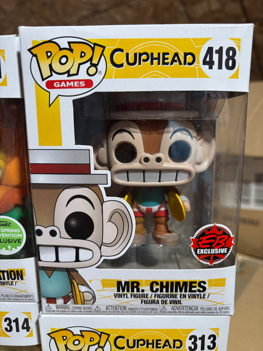 Funko Pop! Cuphead :  Mr Chimes #418  EB Exclusive