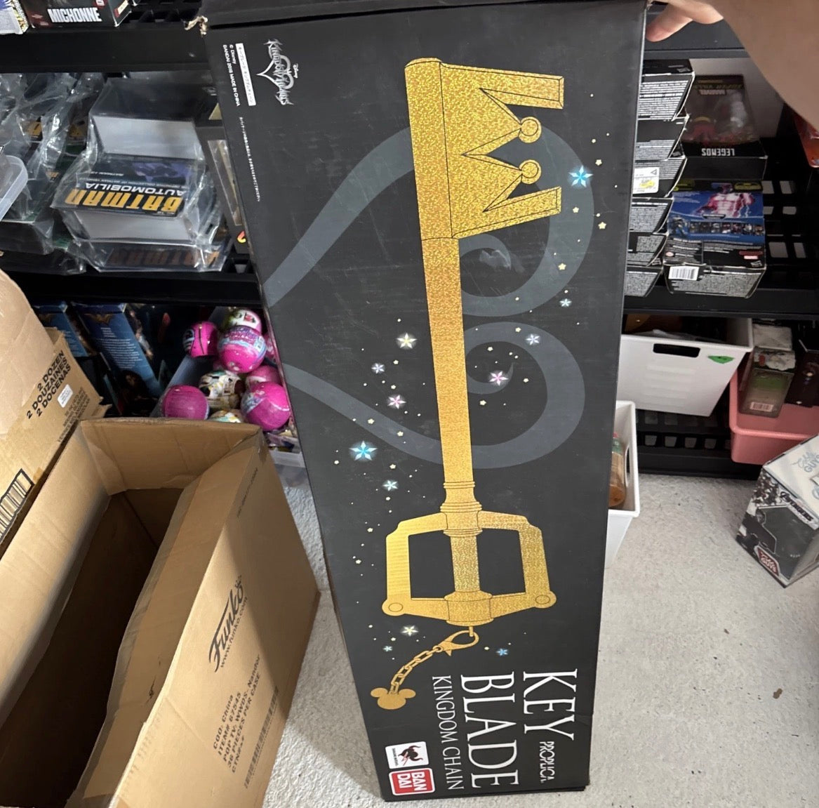 Kingdom Hearts KEY BLADE 950mm Proplica Magic activation sound Bandai W/box Part 2