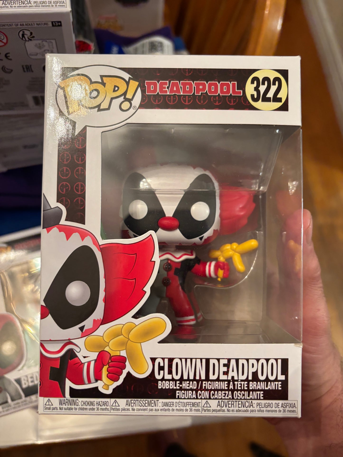 Funko  Pop!  Marvel : Clown Deadpool #322