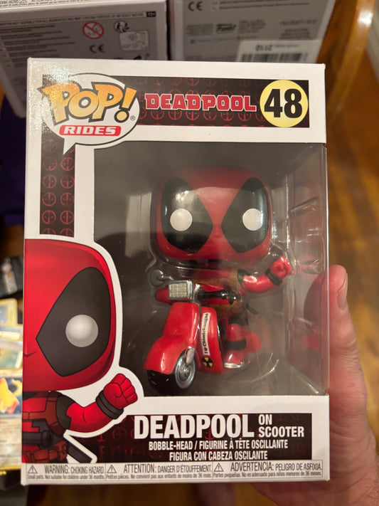 Funko  Pop!  Marvel : Deadpool on scooter #48 Rides