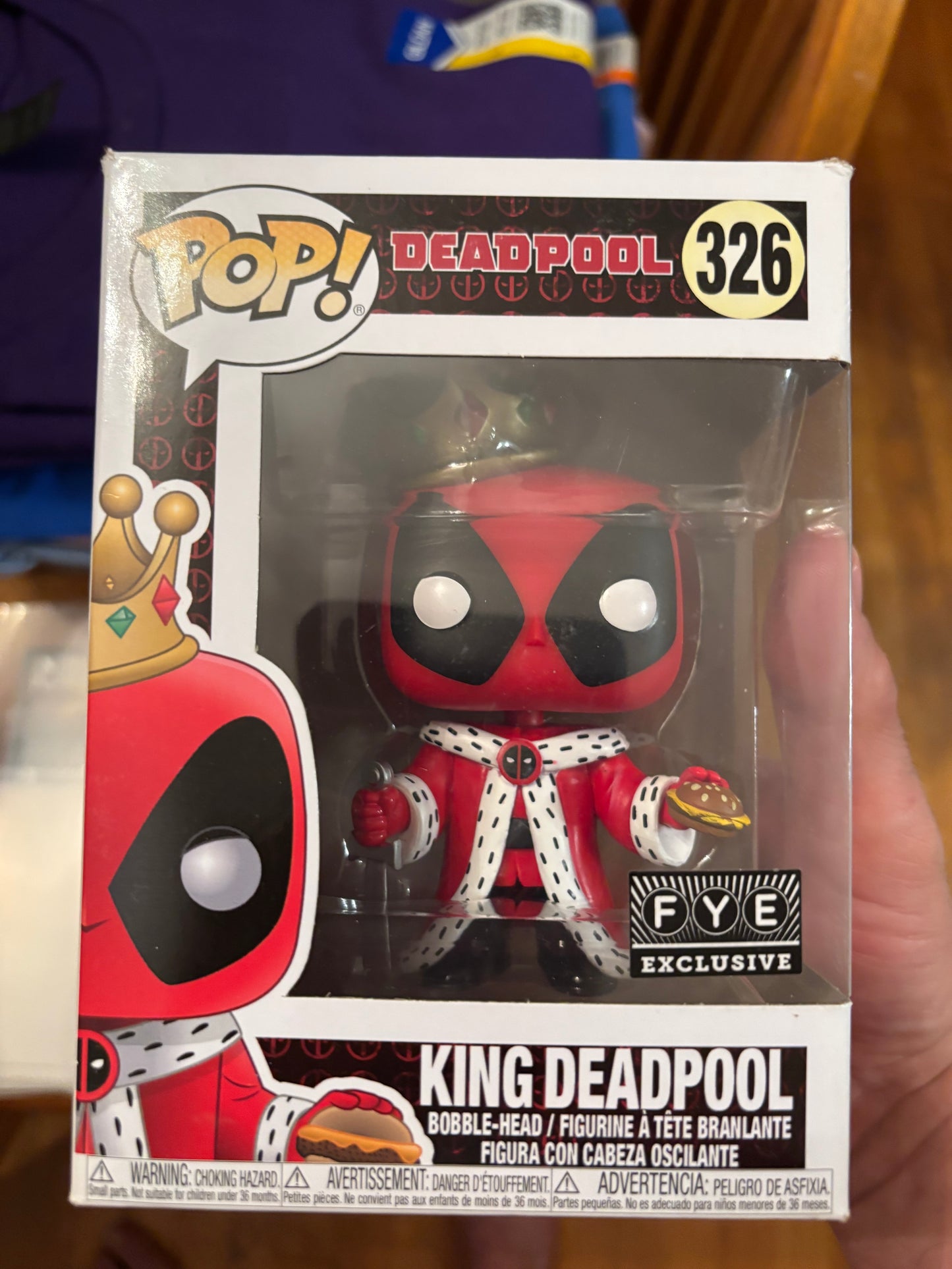 Funko  Pop!  Marvel : King  Deadpool #326 Fye Exclusive