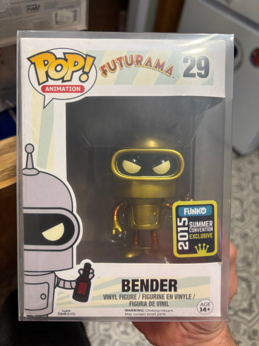 Funko Pop! Futurama - Bender #29 gold 2015 summer exclusive