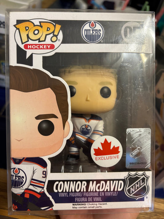 Funko Nhl Pop : Connor Mcdavid #05 White jersey Edmonton Oilers