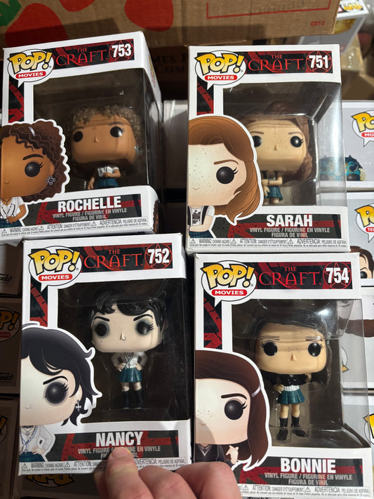 Funko Horror Pop! The craft Complette Set: Sarah #751 Nancy #752 Rochelle #753 Bonnie #754