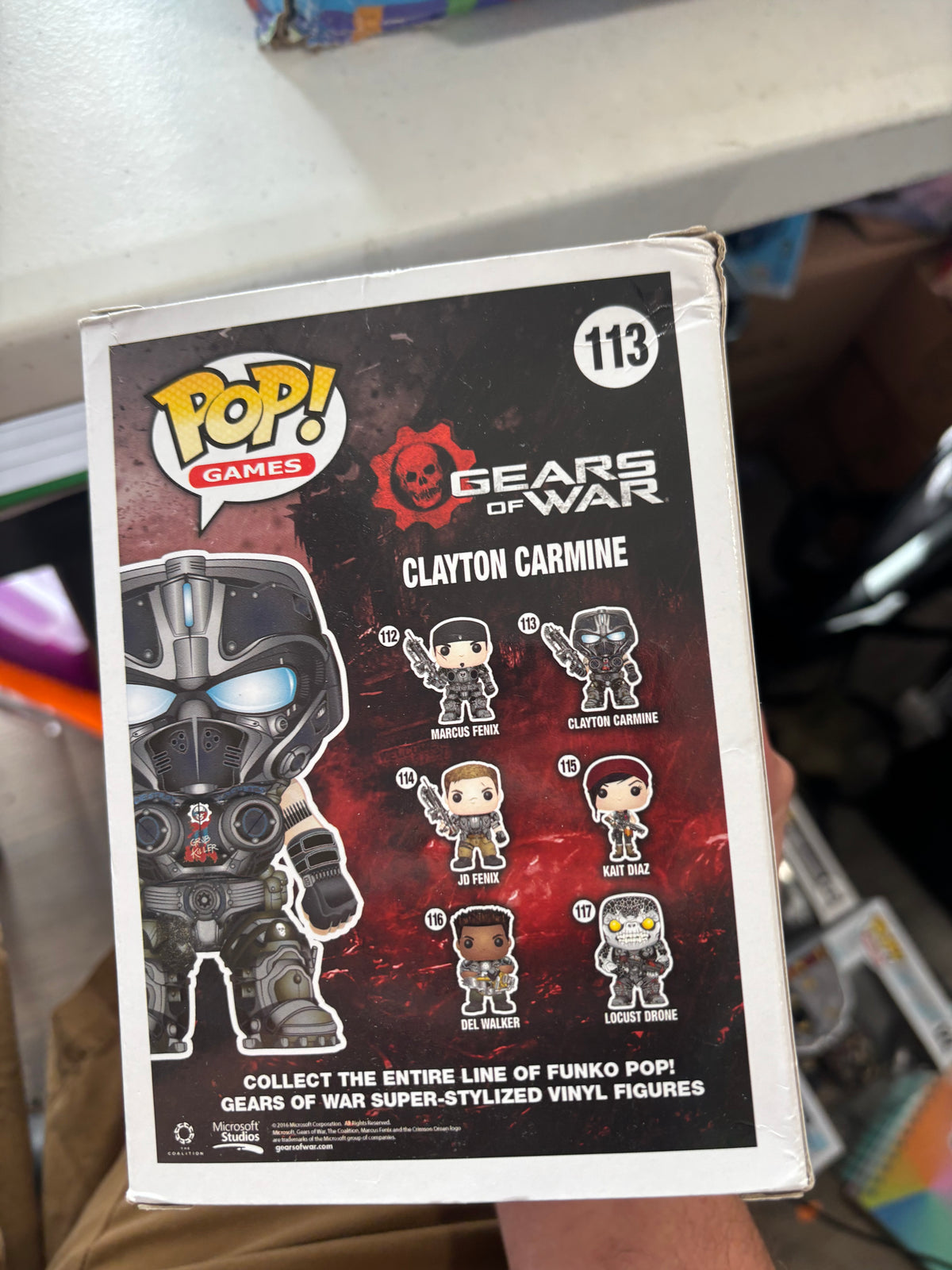 FUNKO POP! Gears of War Clayton Carmine #113