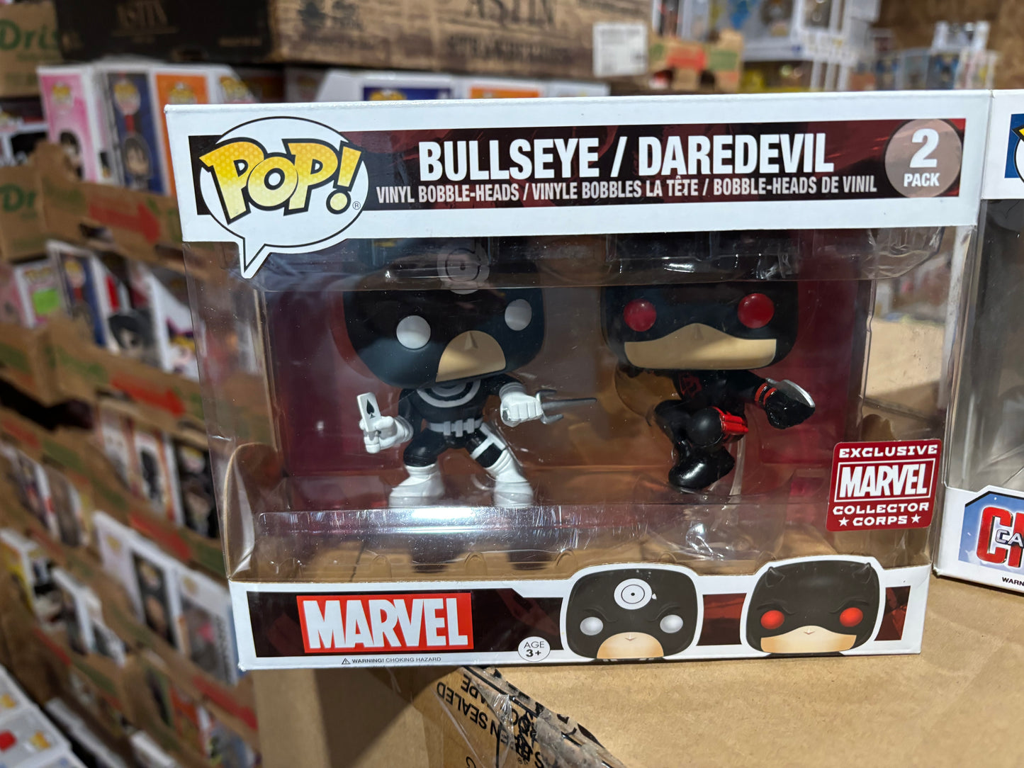 FUNKO POP!  Bullseye / Daredevil 2 Pack Marvel Collector Corps Exclusive