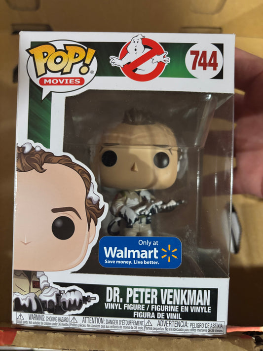 FUNKO POP! Movies:  Ghostbusters : Dr. Peter Venkman #744 Walmart Exclusive Marshmallow