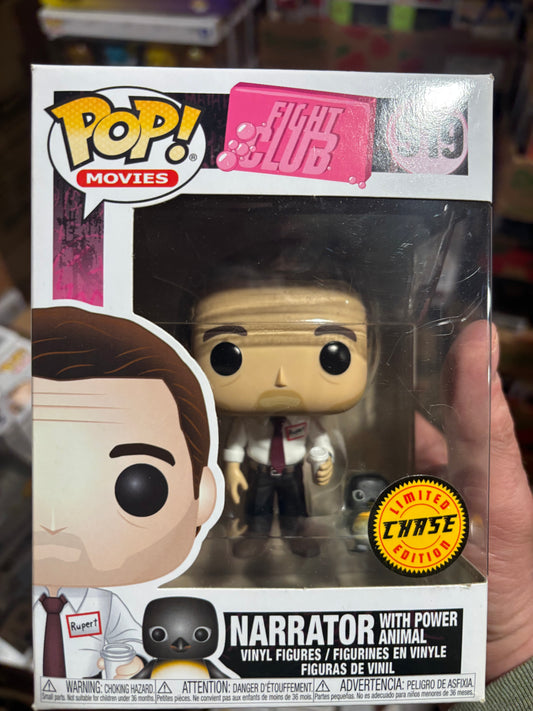 FUNKO POP! Movies:  Fight Club : Narrator with power animal #919  Chase