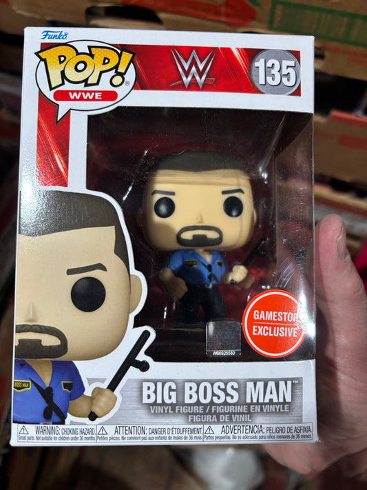 WWE Funko Pop! Big Boss Man #135 Gamestop Exclusive