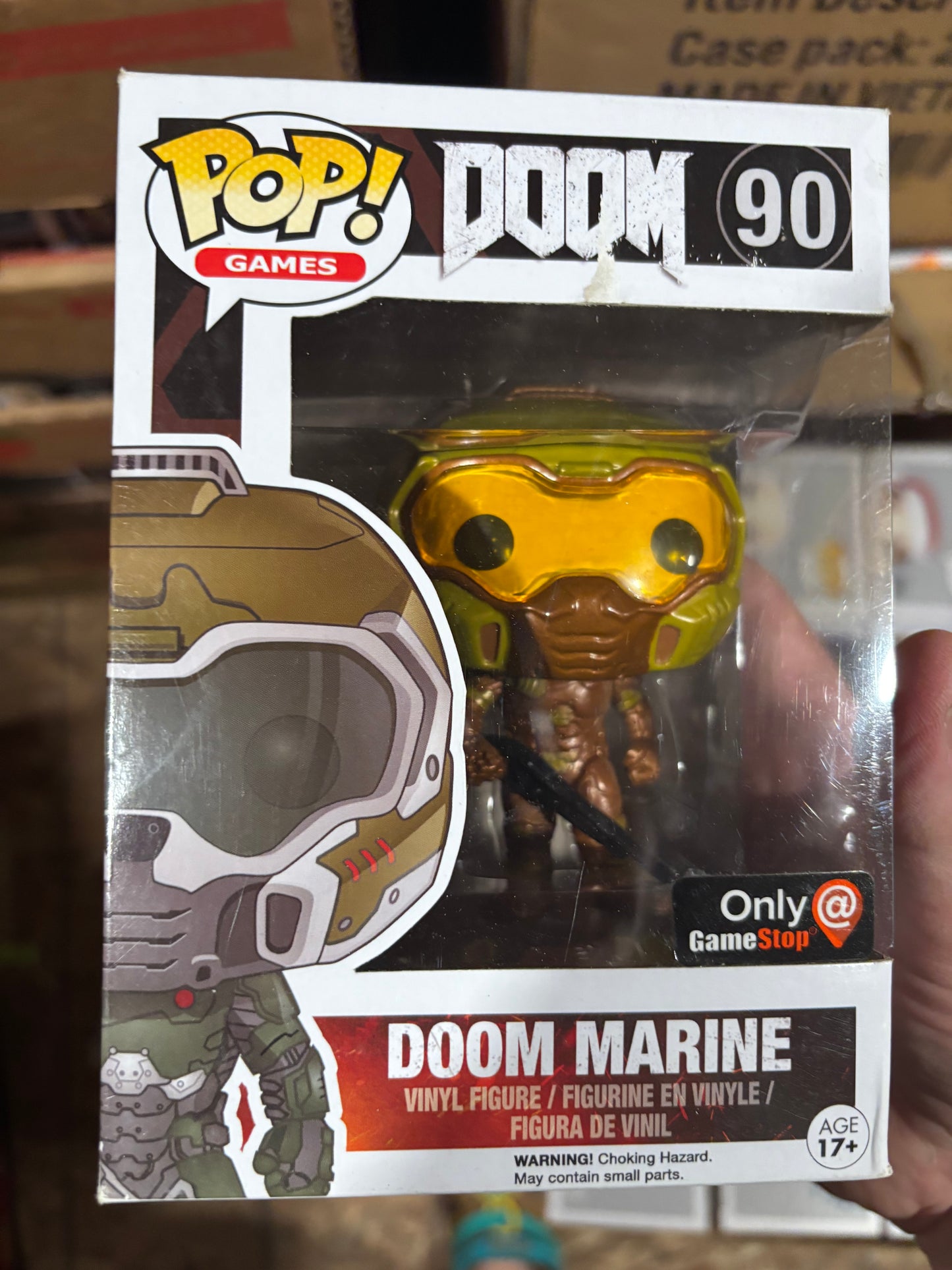 FUNKO POP! Doom Marine #90 Gamestop Exclusive