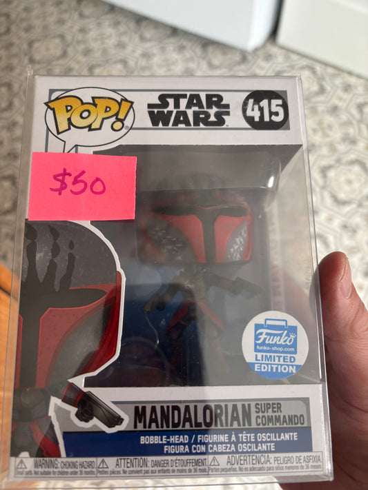Star Wars Pop! Star Wars Pop!  Mandalorian Super Commando #415 Funko Exclusive