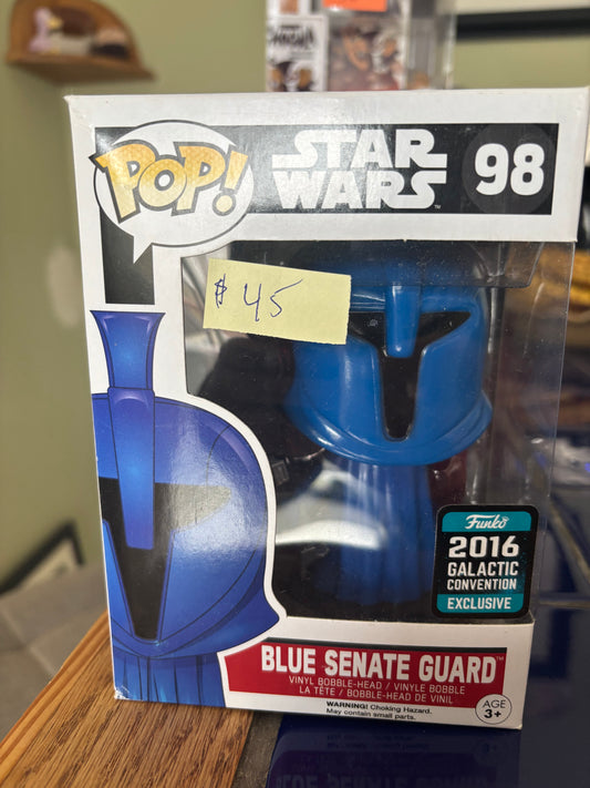 Star Wars Pop! Star Wars Pop!  Blue Senate Guard #98 2016 GALACTIC Convention Exclusive