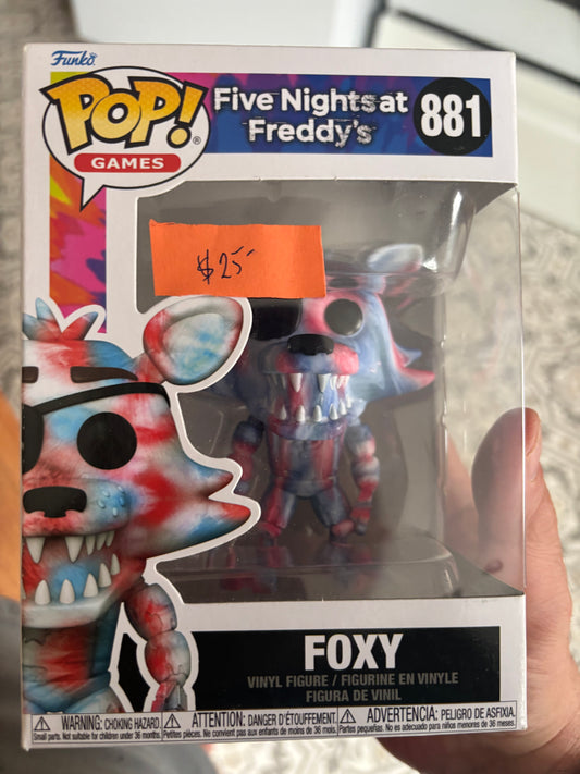 Video Games Funko Pop! Five Nights of Freddy : Foxy #881  Tie Dye