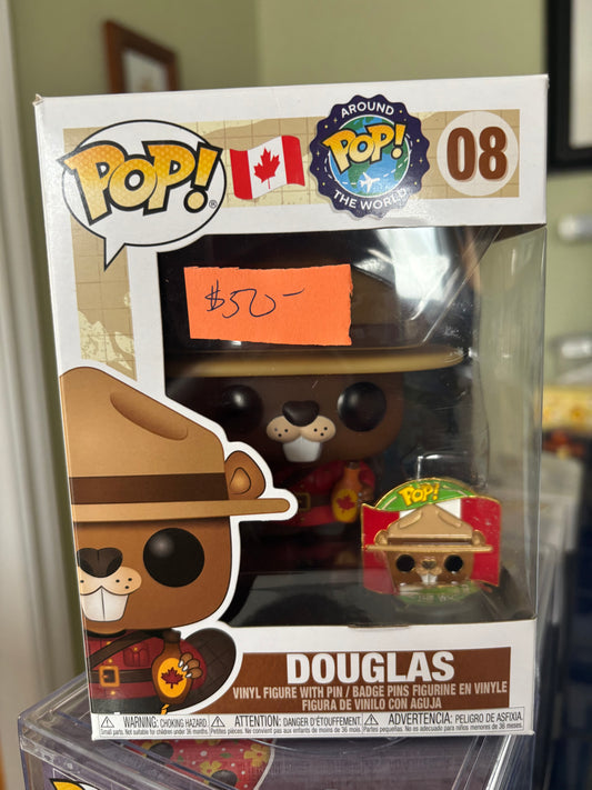 Funko Pop! Douglas the Beaver #08 with Pin Canadian