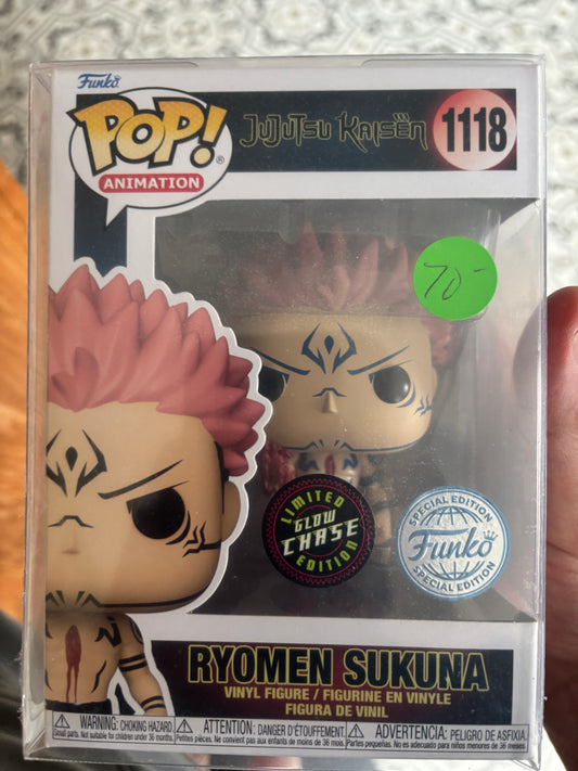 FUNKO POP! Anime: Chase : Jujutsu Kaisen : Ryomen Sukuna #1118 Shared Exclusive