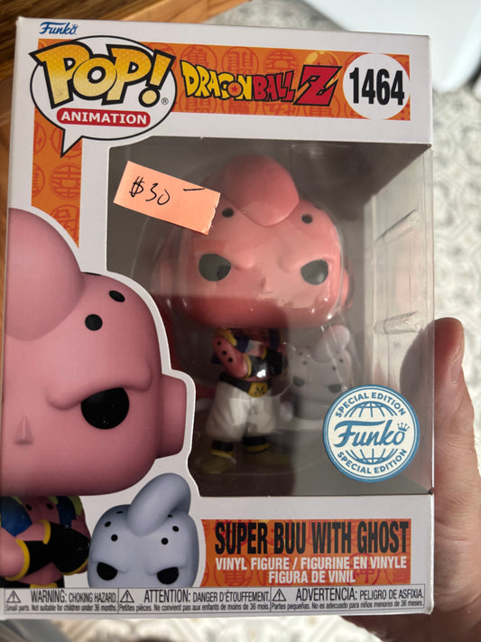 Dragon Ball z Funko Pop! Super Buu With Ghost #1464 Shared Exclusive