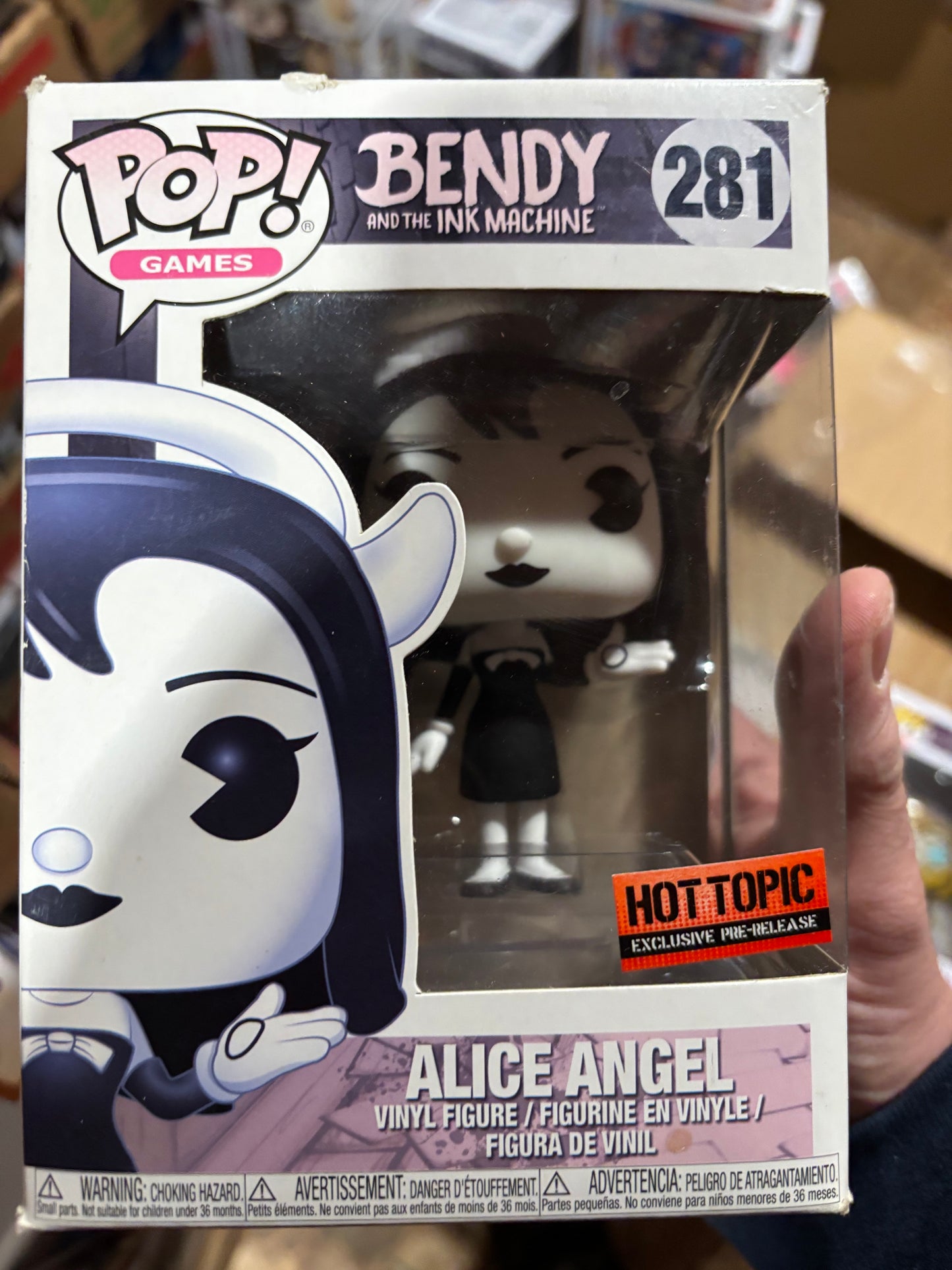 FUNKO POP! Games : Bendy and the Ink Machine : Alice Angel #281 Hot topic exclusive